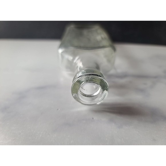 Rawleighs Glass Bottle Embossed Printing 8.5 Inches Tall pharma USA Vtg Medicine - Picture 5 of 10